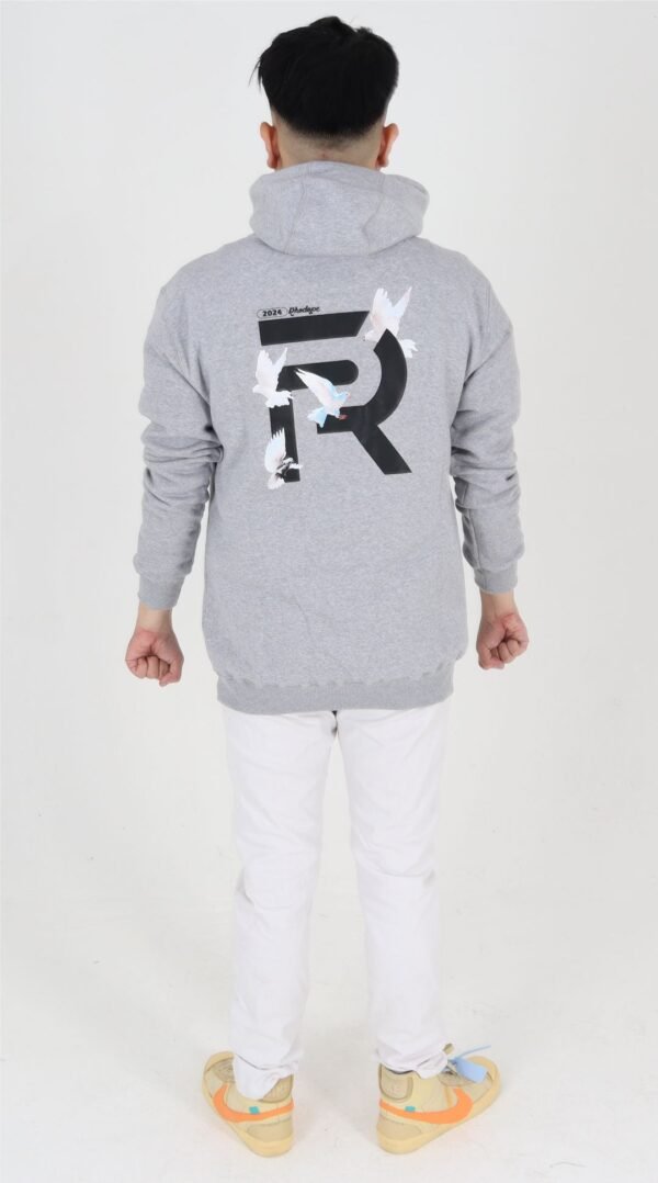 Rhodope Pullover Hoodie Grey dove - Gambar 4