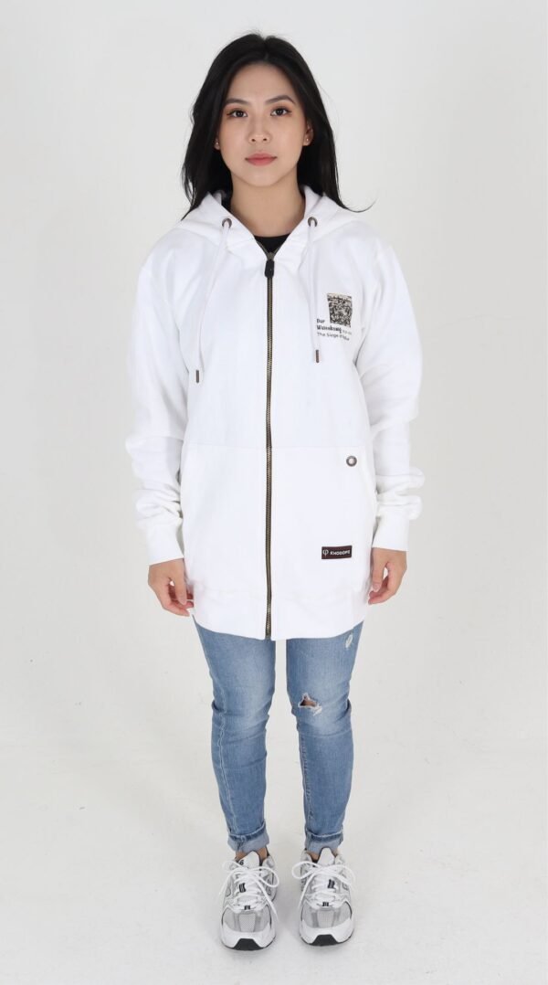 Rhodope Zipper Hoodie The white king