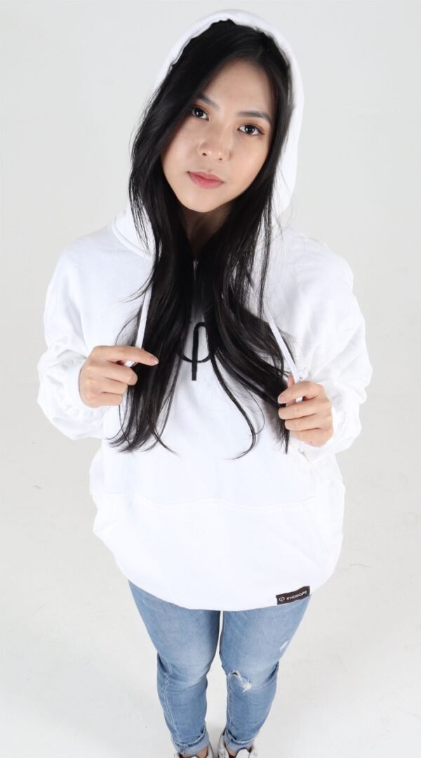 Rhodope Pullover Hoodie Serene white - Gambar 5