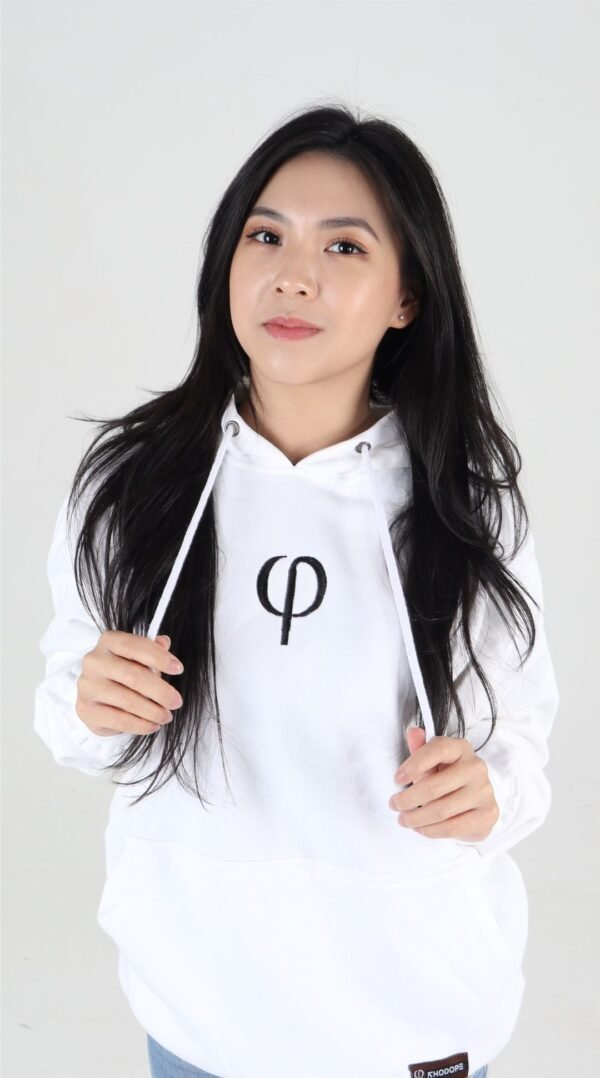 Rhodope Pullover Hoodie Serene white - Gambar 4