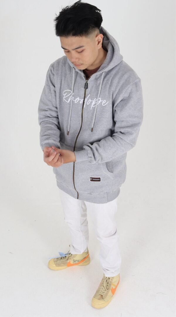 Rhodope Zipper Hoodie Evolving grey - Gambar 3