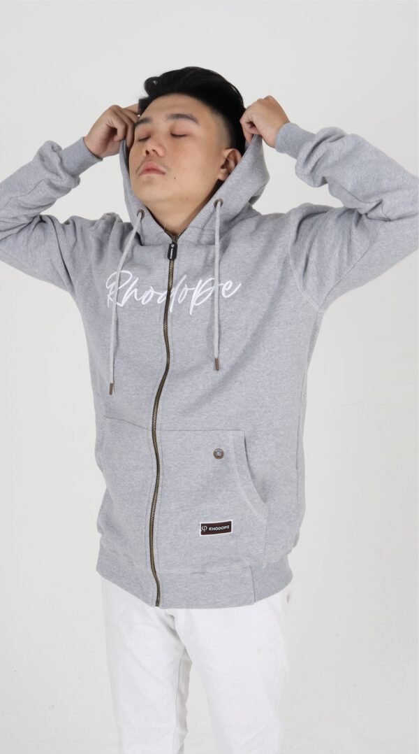 Rhodope Zipper Hoodie Evolving grey - Gambar 2