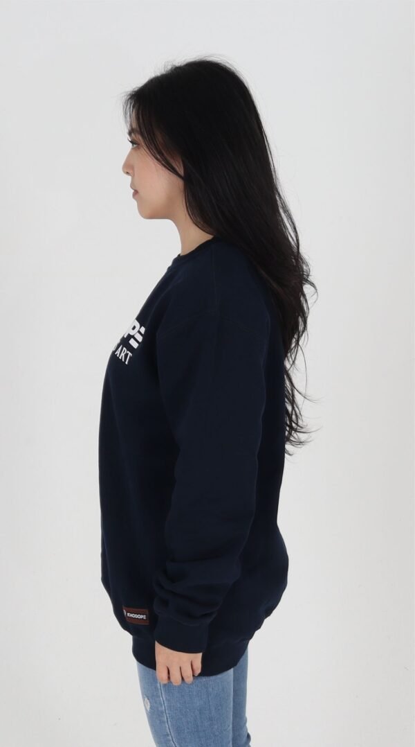 Rhodope Crewneck Naval - Gambar 3